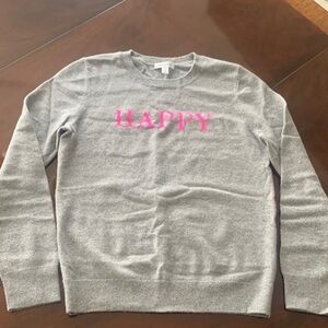 NWOT 100% Cashmere HAPPY Sweater size Small